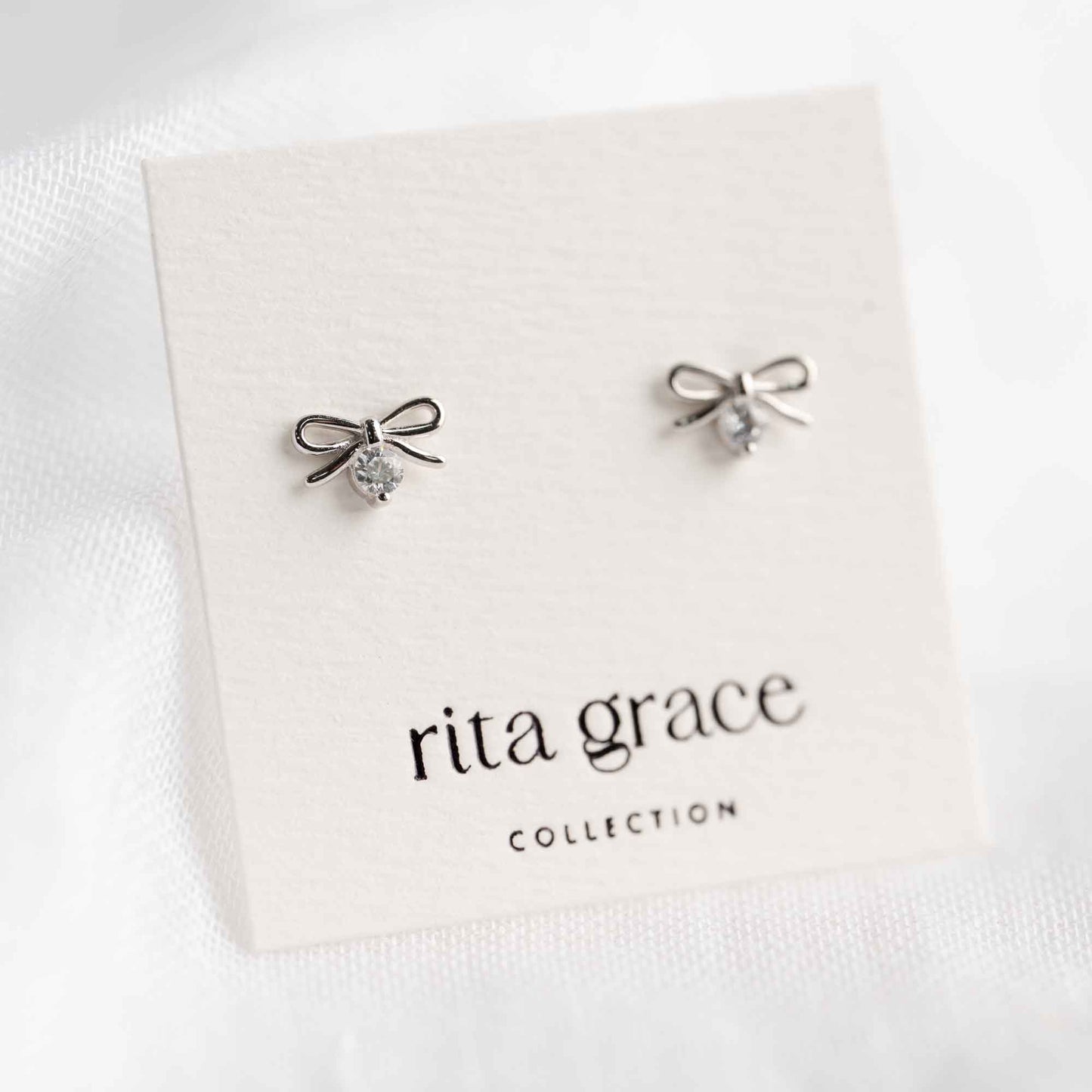 Olivia Dainty Bow Studs