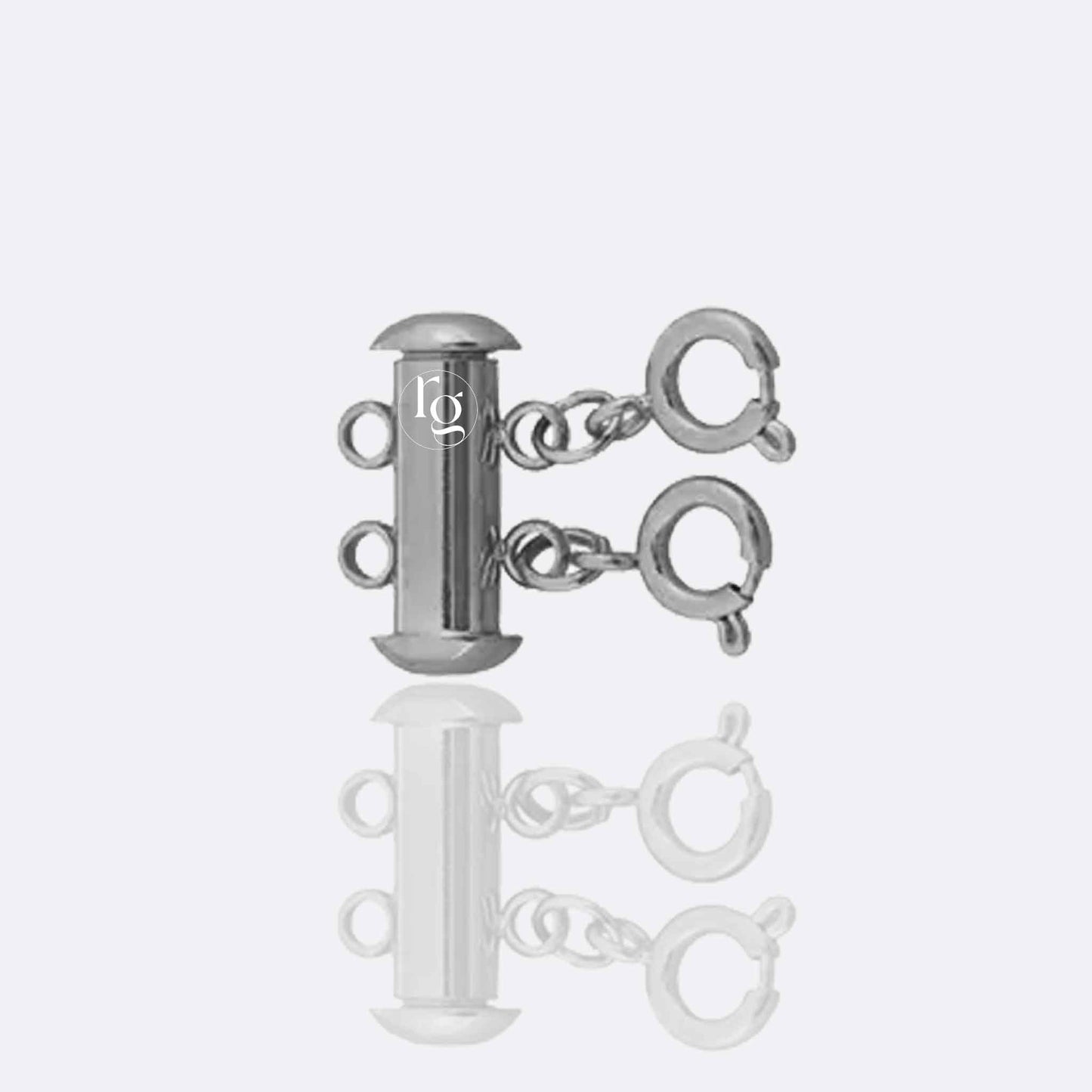  Necklace Separator for Layering Necklace Layering Clasps Silver Necklace  Connectors for Multiple Necklaces（2 PCS）