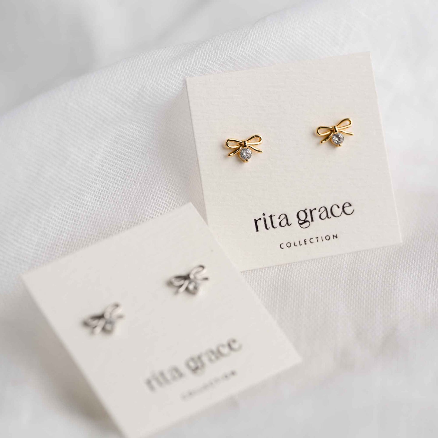 Olivia Dainty Bow Studs