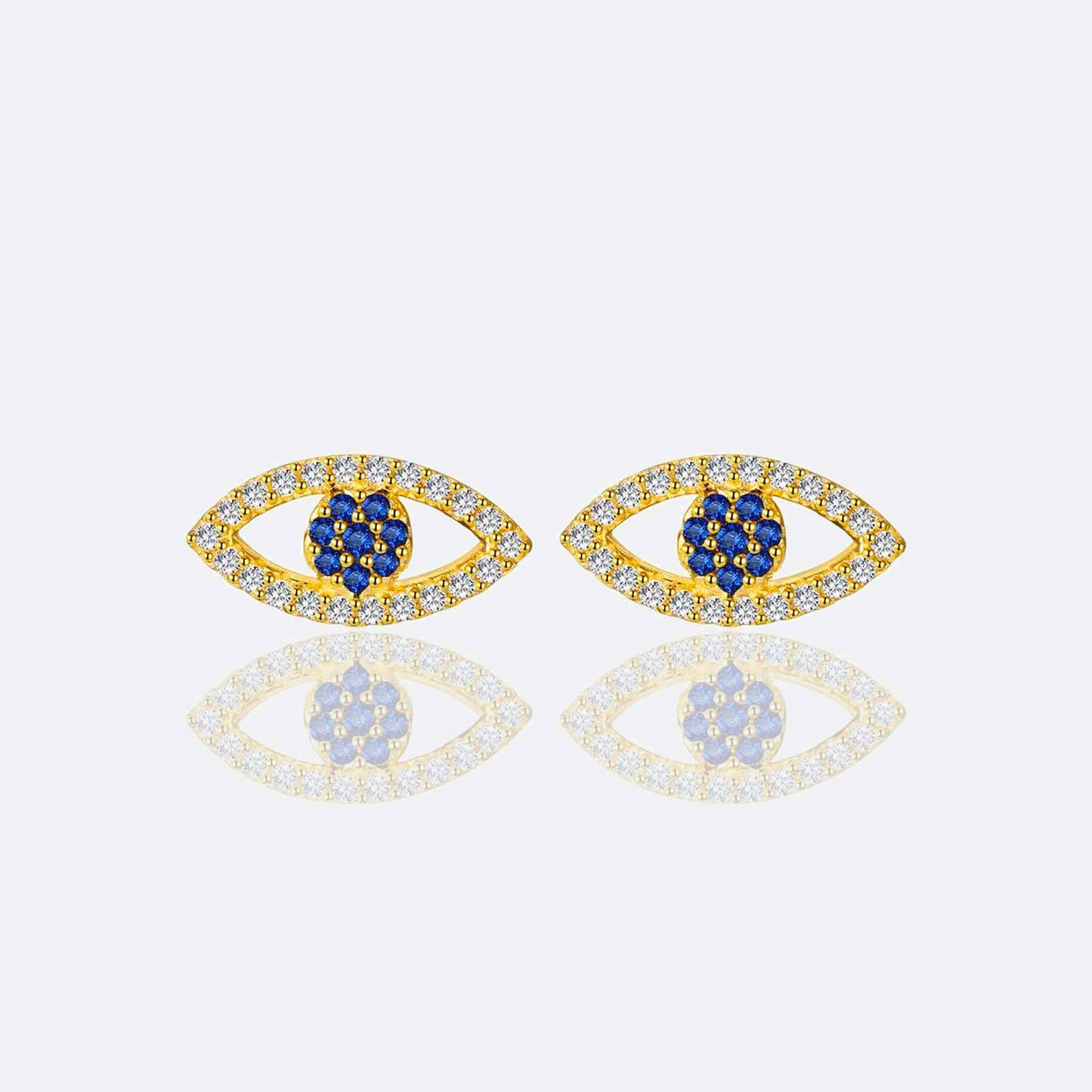 Eva Evil Eye Stud Earrings