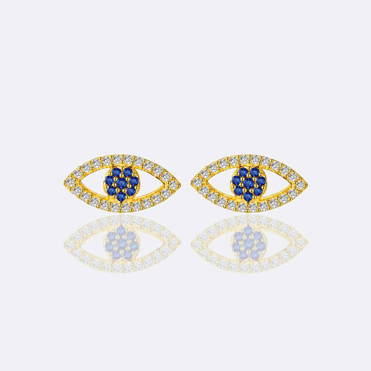 Eva Evil Eye Stud Earrings