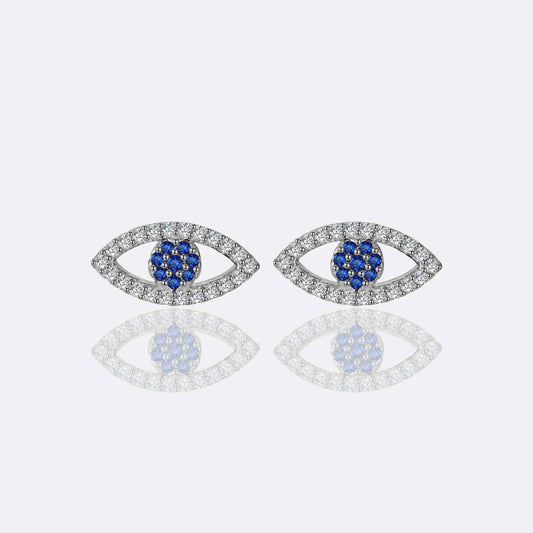 Eva Evil Eye Stud Earrings