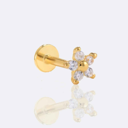 Nala Flower Flat Back Piercing Stud