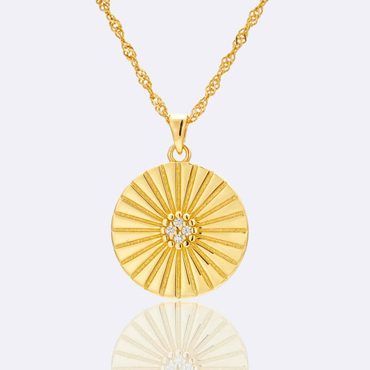 Valentina Sunburst Pendant Necklace