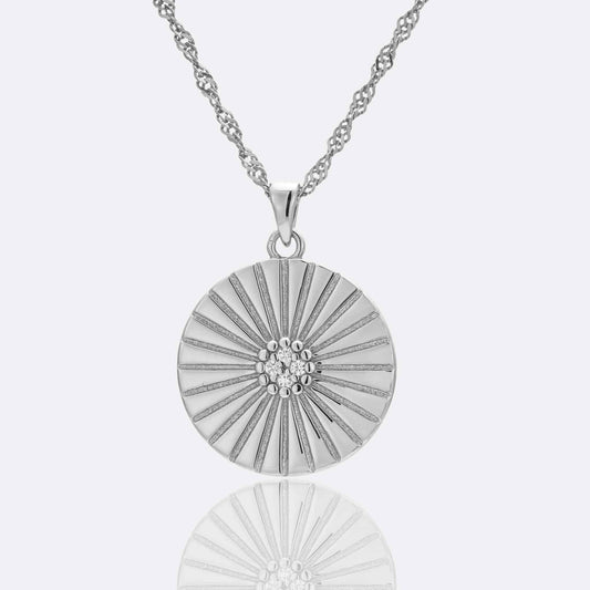 Valentina Sunburst Pendant Necklace