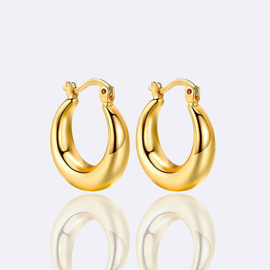 Kirsty U-Shape Chunky Hollow Hoops