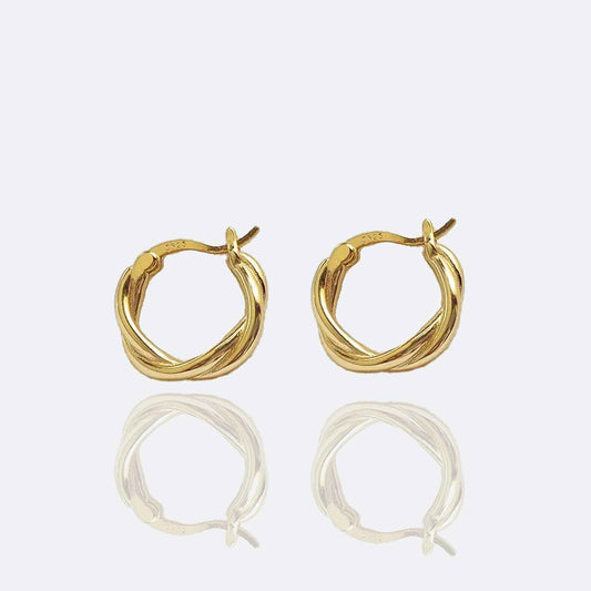 Naomi Twisted Circle Hoop Earrings