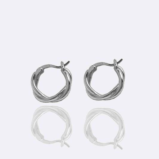 Naomi Twisted Circle Hoop Earrings