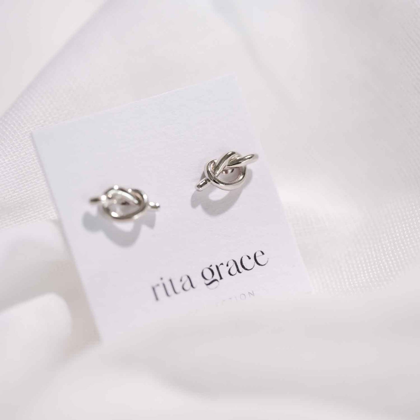 Skye Knot Stud Earrings